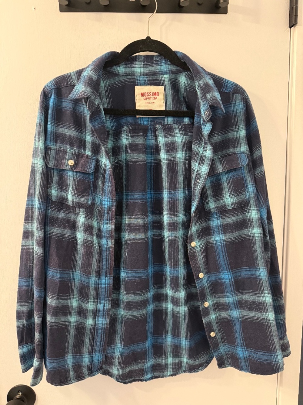 Flannel plaid mossimo button-up